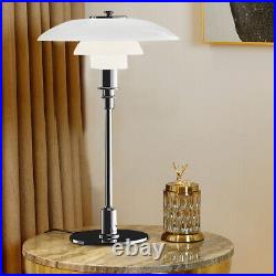 110V Modern Glass Table Lamp Bedside Light Living Room Desk Light Bedroom Decor