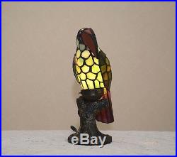 12H Stained Glass Tiffany Style Toucan Bird Night Light Table Desk Lamp