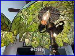 2 MatchingVintage Tiffany Style Lamp Stained Glass Home Used Great Cond See Pics