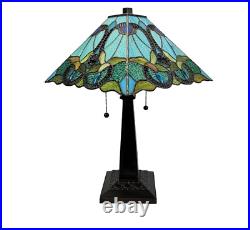 20 Tiffany Style Table Accent Lamp Stained Glass Decor Nightstand Bedroom New
