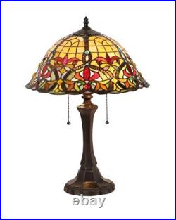 22 Antique Vintage Style Stained Glass Table Lamp