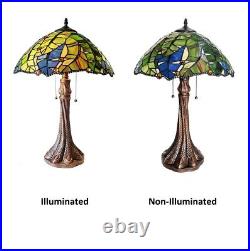 24 2 light Stained Glass Table Lamp