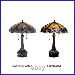 25.2 Antique Style Stained Glass Table Lamp