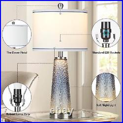 26 Coastal Table Lamps with USB A+C Ports & AC Outlet(Bulbs Included)