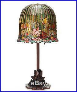 29 Tiffany Style Pond Lily / Hanging Lotus Table Lamp #13829 Stained Glass