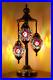 3 Globe Turkish Table Lamp Tiffany Style Mosaic Glass Moroccan Lantern Bedside L