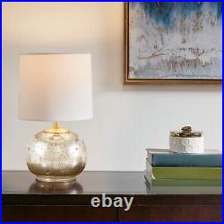 510 Design Metallic Glass Table Lamp -Modern Decor Gold Bedside Nightstand