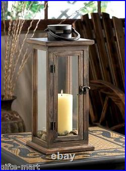 6 large 16 tall Wood metal Candle holder Lantern lamp wedding table centerpiece