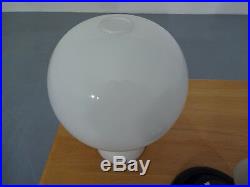 70's Table Lamp Opal Glass Mushroom Lamp