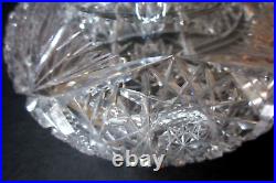 ABCG American Brilliant Cut Glass Crystal Vanity Boudoir Table Lamp Hubbell