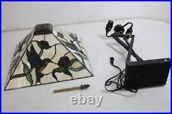 AVIVADIRECT Tiffany Style Table Lamp Stained Glass Hummingbird 25 Inch Tall
