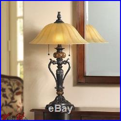 Accent Antique Table Lamp Desk Light Bedside Side Nightstand Bedroom Shade