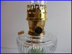 Aladdin Lamps Kerosene 2003 Clear/Moonstone Lincoln Drape Table Lamp