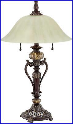 Amor Traditional Table Lamp 26 High Bronze Champagne Glass for Bedroom Bedside