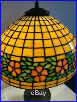 Antique Unique Arts Leaded Glass Lamp Handel Tiffany arts crafts slag era
