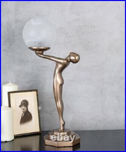 Art Deco table lamp women sculpture female erotic Bauhaus Art Nouveau figure new