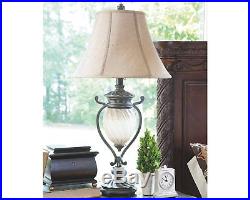 Ashley Furniture L531914 Gavivi Table Lamp With Softback Bell Shade, Set of 2