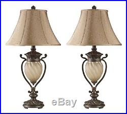Ashley Furniture L531914 Gavivi Table Lamp With Softback Bell Shade, Set of 2