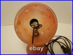 Authentic Antique 1939 World's Fair Collectible Saturn Lamp Houze Glass Works