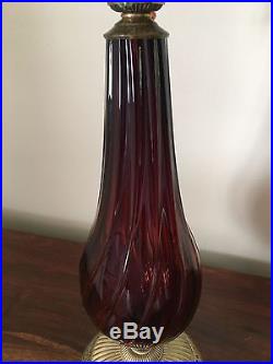 Authentic Kinzig Ruby Rose Table Lamp. NWOT. Retails for $790