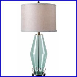 Azure 31 in. Teal Glass Table Lamp