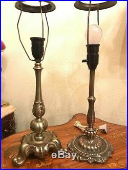 Beautiful 7 Vintage Brass Bronze Table Lamps