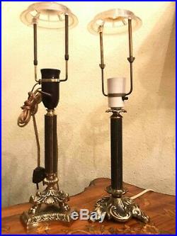 Beautiful 7 Vintage Brass Bronze Table Lamps