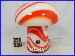 Beautiful 70´s CARLO MORETTI mushroom design Murano glass table lamp Tischlampe