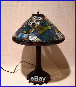 Beautiful Tiffany Style Stained Art Glass 22 Table Lamp 2 Light
