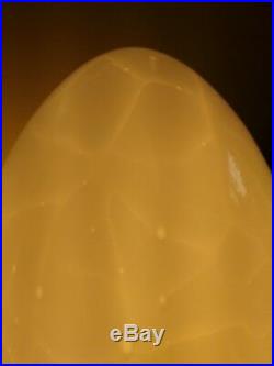 Beautiful Vintage Vetri Murano Italian Glass Egg Table Lamp