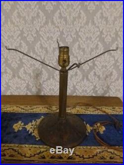 Bradley & Hubbard Slag glass Lamp Handel Tiffany Empire Miller arts crafts era