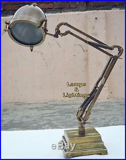Brass Nautical Asjustable Brass Table Lamp Brown Antique Finish Home Lighting