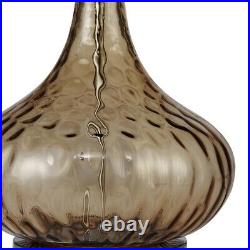 Brown Textured Glass Table Lamp