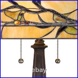 Budding Branch Mission Tiffany Style Table Lamp 24 High Bronze Metal Bedroom