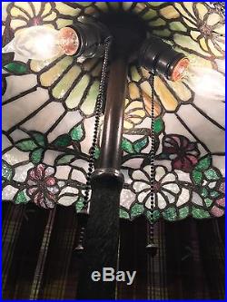 Chicago Mosaic Leaded Glass Table Lamp