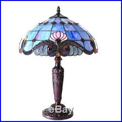 Chloe Tiffany Style Victorian Design 2 light Antique Bronze Table Lamp