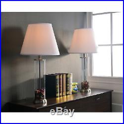 Clear Glass Fillable Table Lamp (Set of 2)