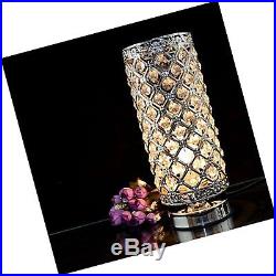 Crystal Silver Table Lamp