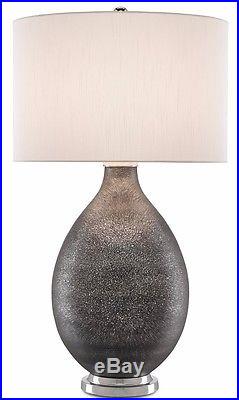 Currey and Company Moravia Black Dappled Glass Table Lamp