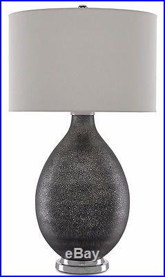 Currey and Company Moravia Black Dappled Glass Table Lamp