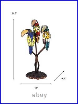 Dale Tiffany TA60179 Three Parrots Table Lamp, Bronze