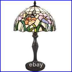 Dale Tiffany TT21174 Pazio Floral Butterfly Table Lamp Dark Coffee