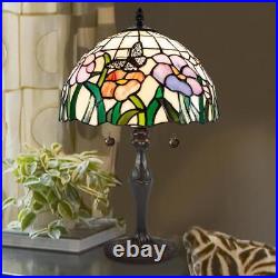 Dale Tiffany TT21174 Pazio Floral Butterfly Table Lamp Dark Coffee