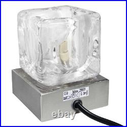 Dimmable Touch Table Light Glass Ice Cube Bedside Study Office Dimmer Lamp M0112