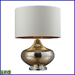 Dimond Lighting Blown Glass LED Table Lamp in Gold Antique Mercury Glass