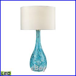 Dimond Mediterranean Blown Glass LED Table Lamp in Seafoam D2691-LED