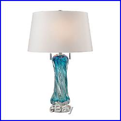 Dimond Vergato Free Blown Glass Blue Table Lamp