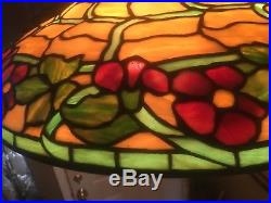 Duffner Kimberly, Leaded, Slag, Stained Glass Shade, Arts Crafts, Handel Lamp Era