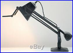 Early Hadrill & Horstmann Pluslite' Table Lamp With Magnifying Glass 1940's