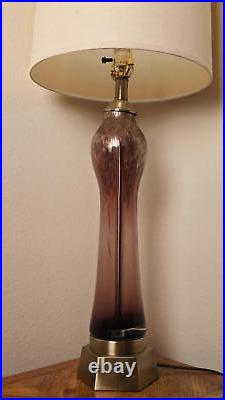 Elegant Vintage Glass Table Lamp